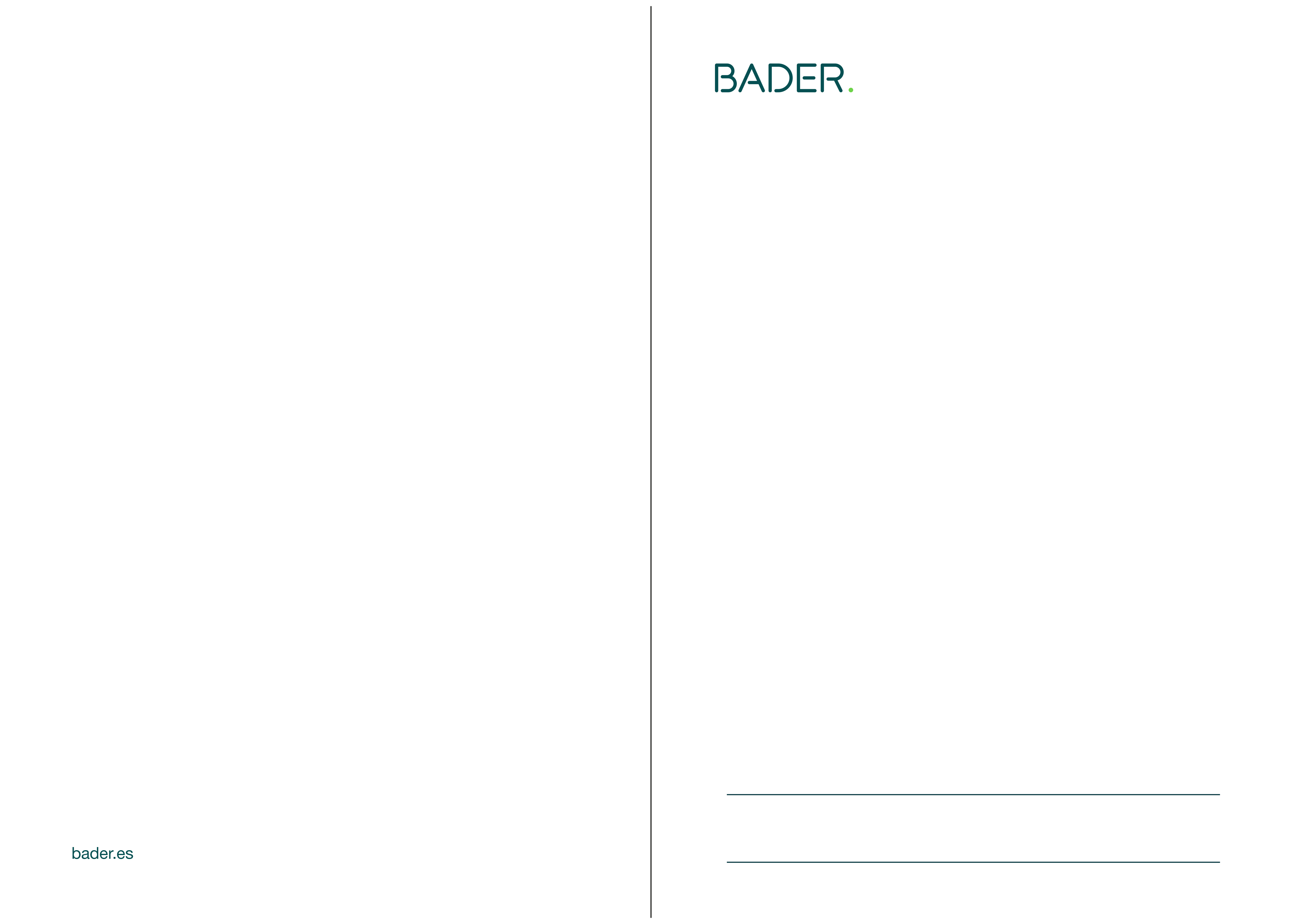 Aplicación de papelería Bader — Carpeta de trabajo